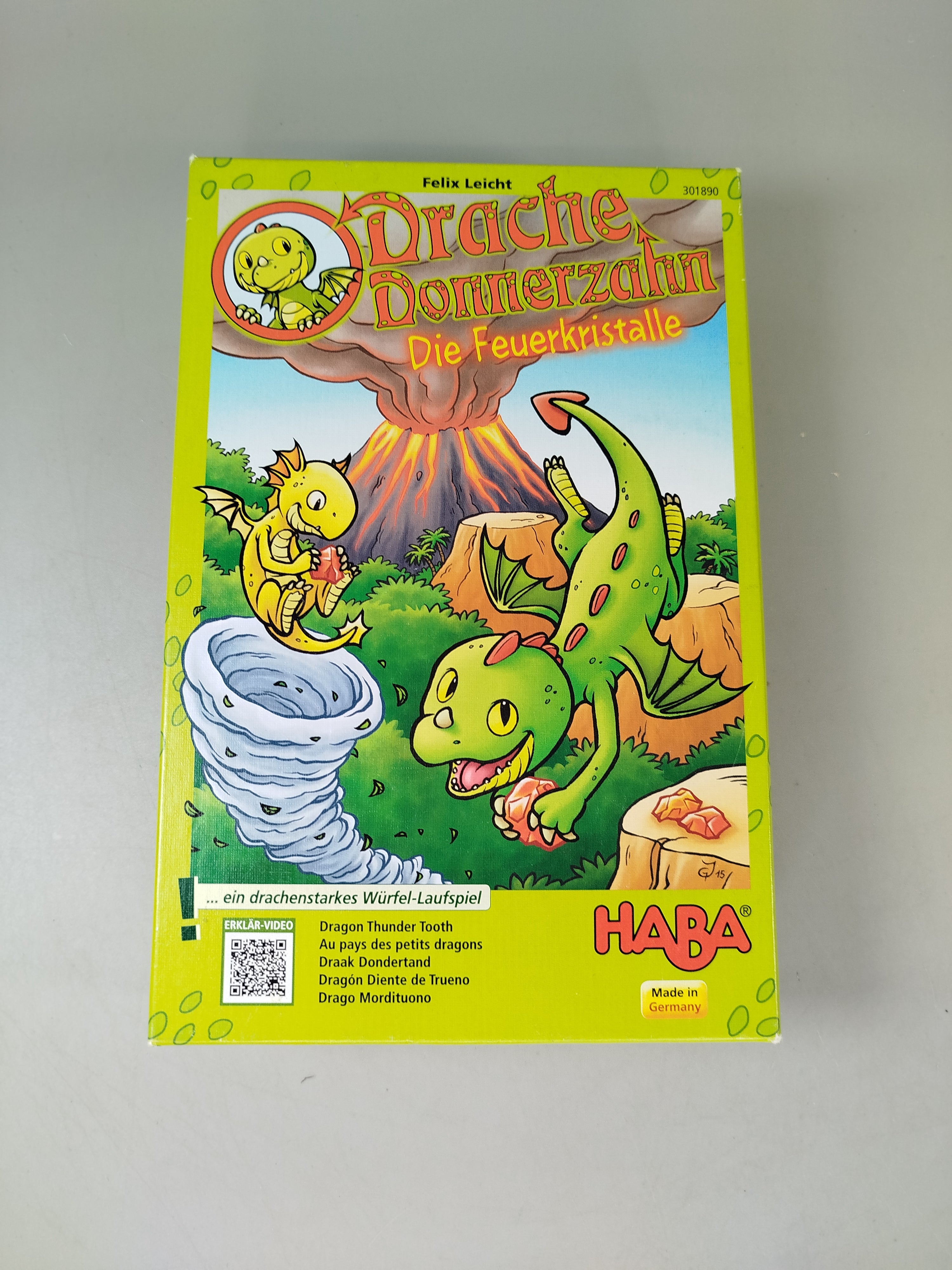 HABA Brettspiel Drache Donnerzahn – Die Feuerkristalle, OVP